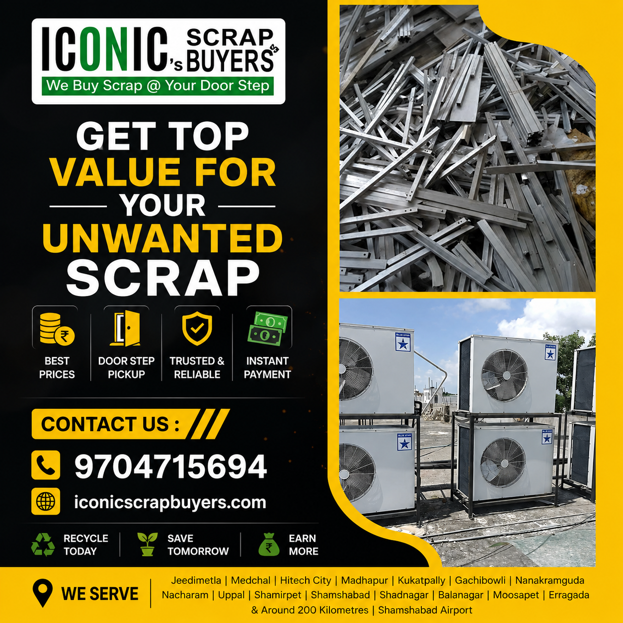 Scrap Buyers in Medchal Hyderabad | Best Industrial Scrap Dealers & Recycling Services