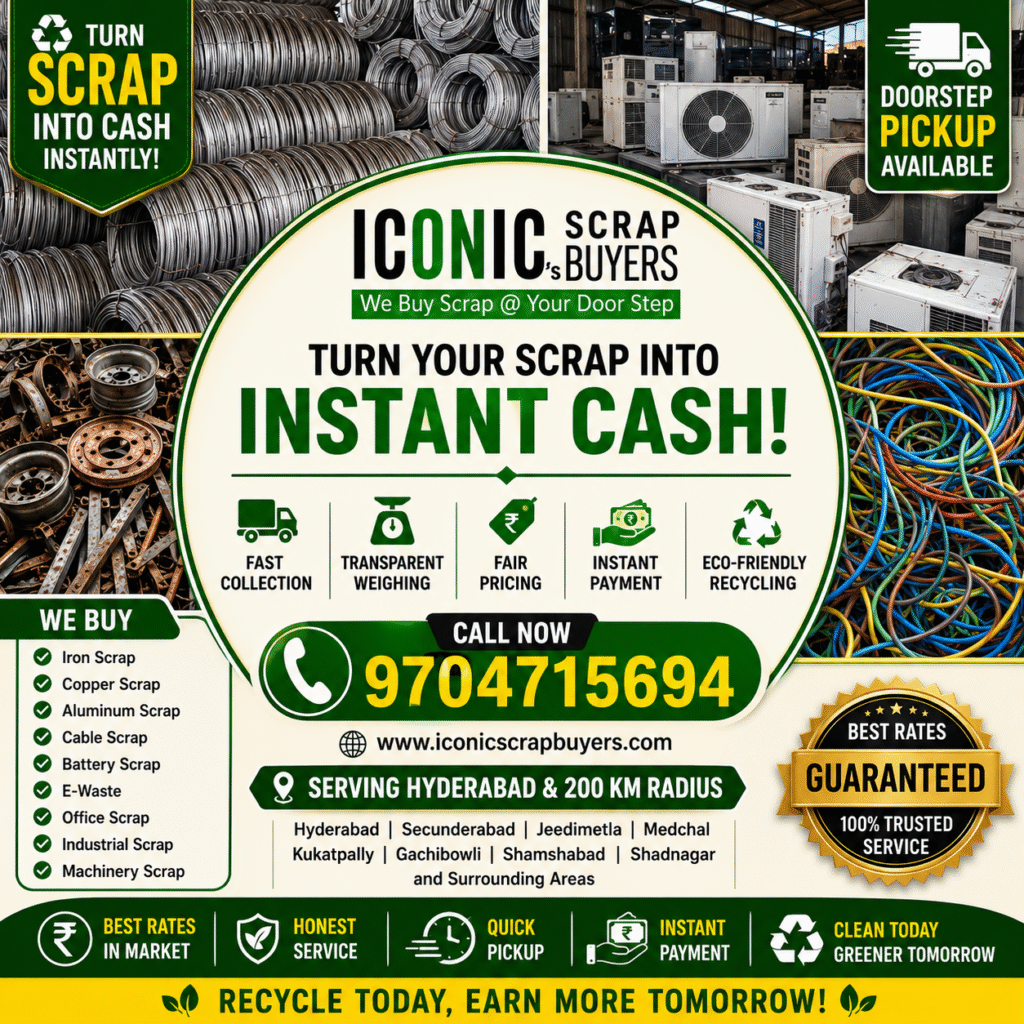 Scrap Buyers in Bollaram | Iconic Scrap Buyers Hyderabad